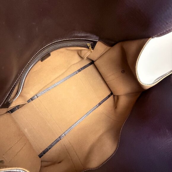 Louis Vuitton Vintage Utah Brown Leather Sac Weekender Travel Bag - Picture 8 of 16